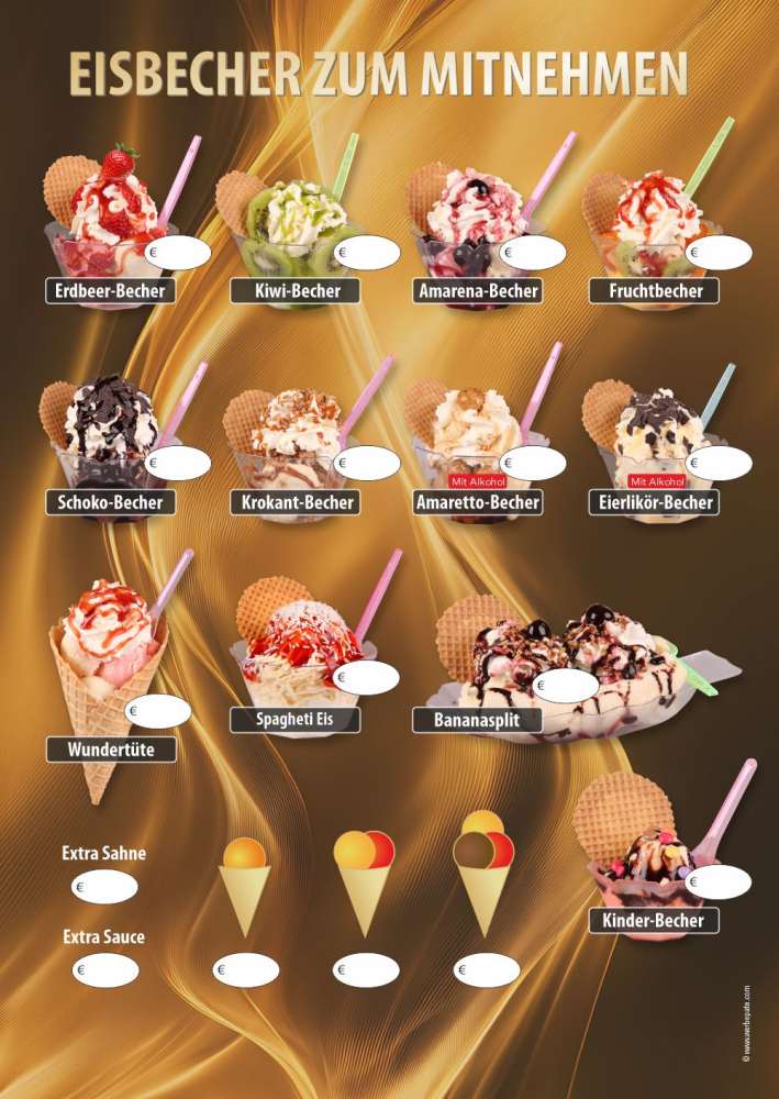 A1- Eisbecher zum Mitnehmen(2 Stück)