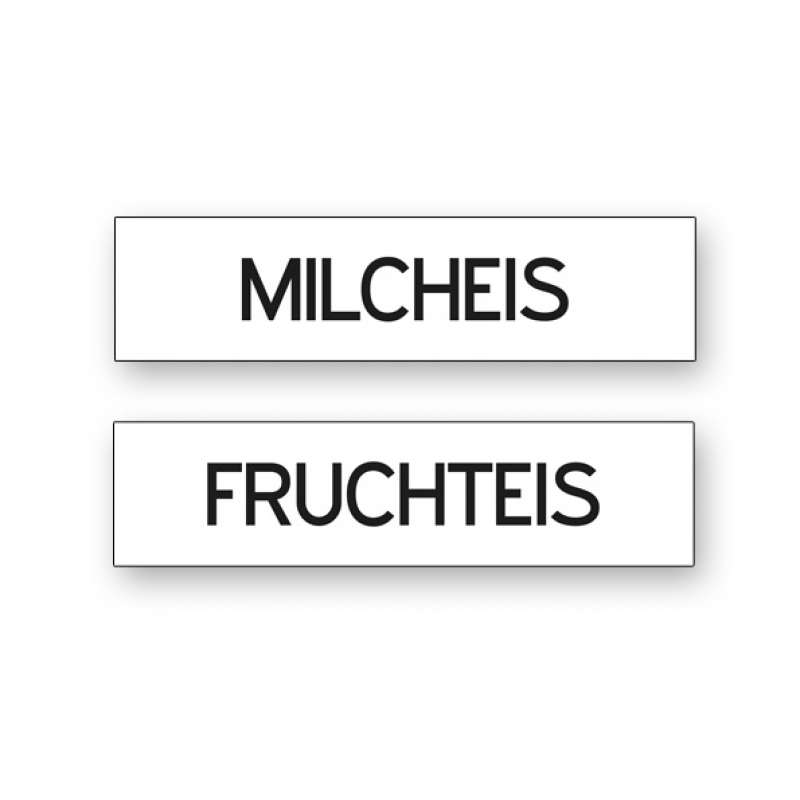 Magnetschilder Fruchteis / Milcheis