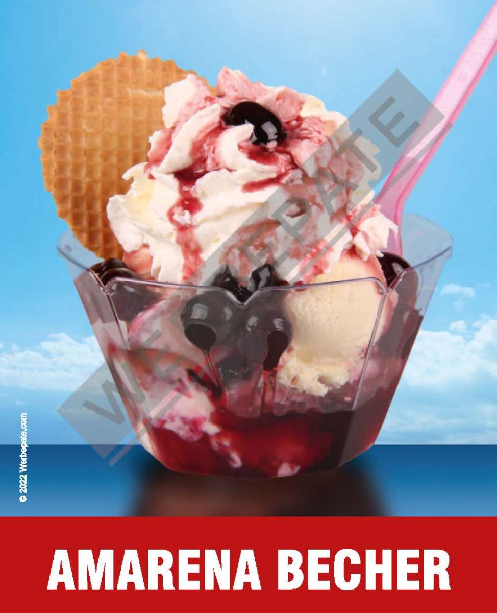 Produkt -Amarena Becher Magnetschild