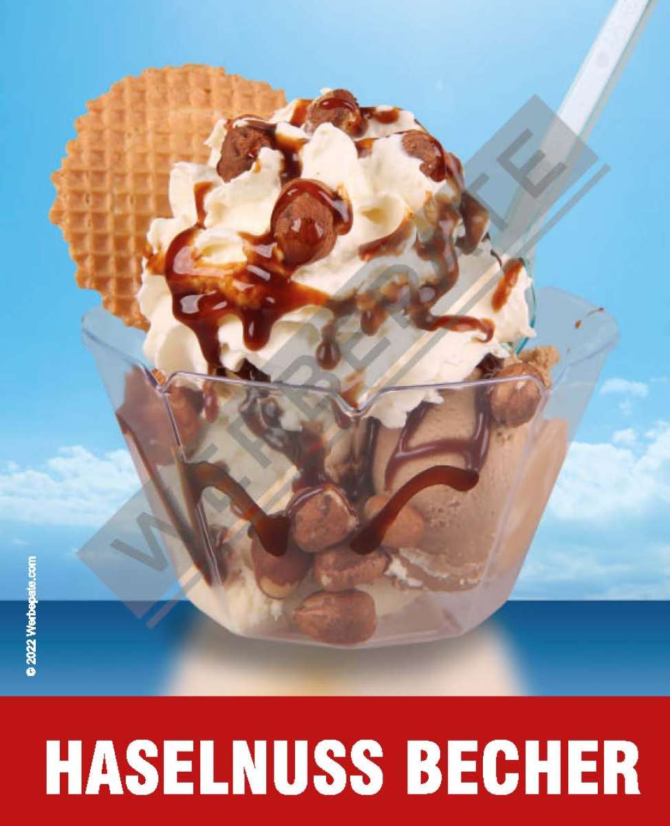 Produkt -Haselnussbecher Magnetschild