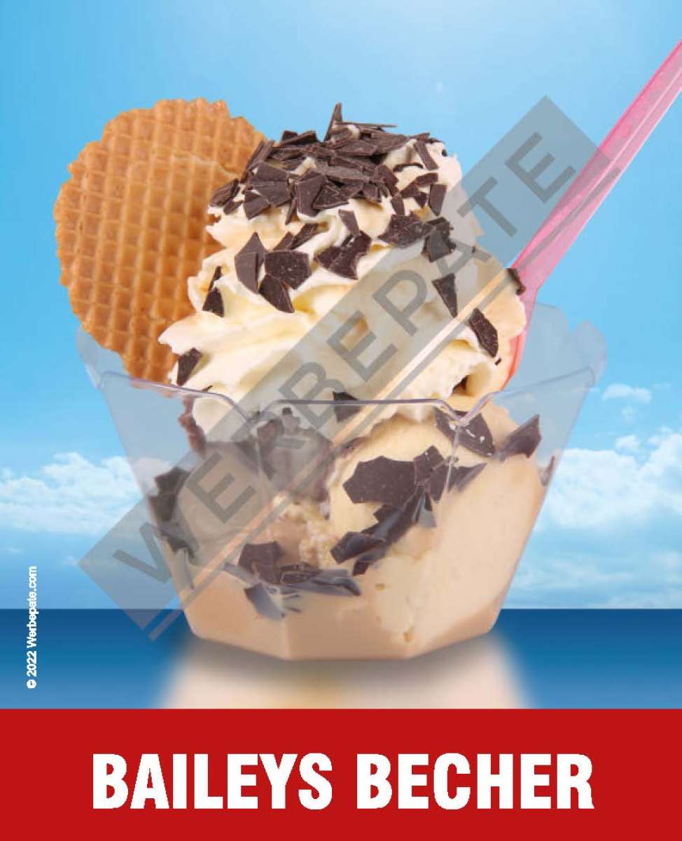 Produkt -Baileysbecher Magnetschild