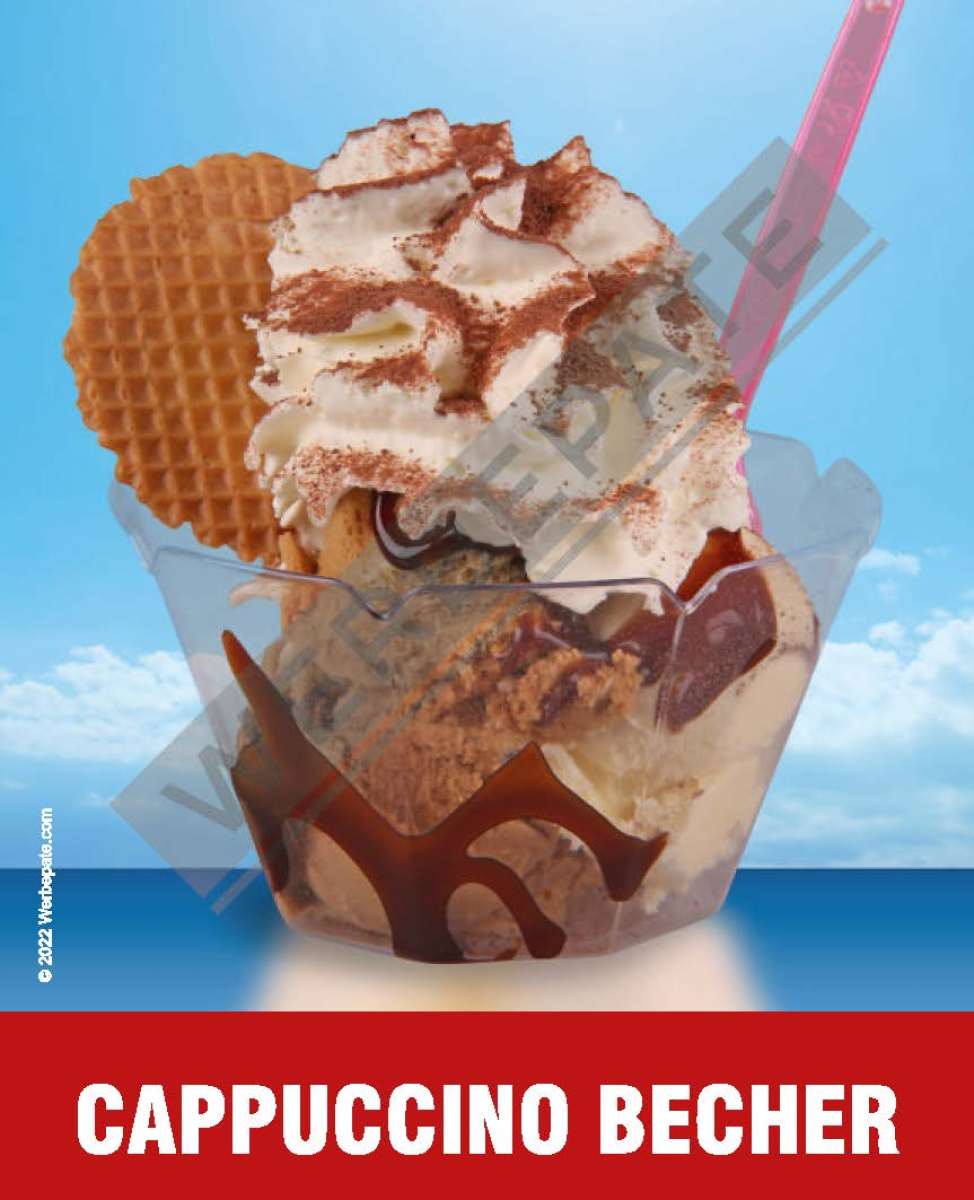 Produkt -Cappuccinobecher Magnetschild