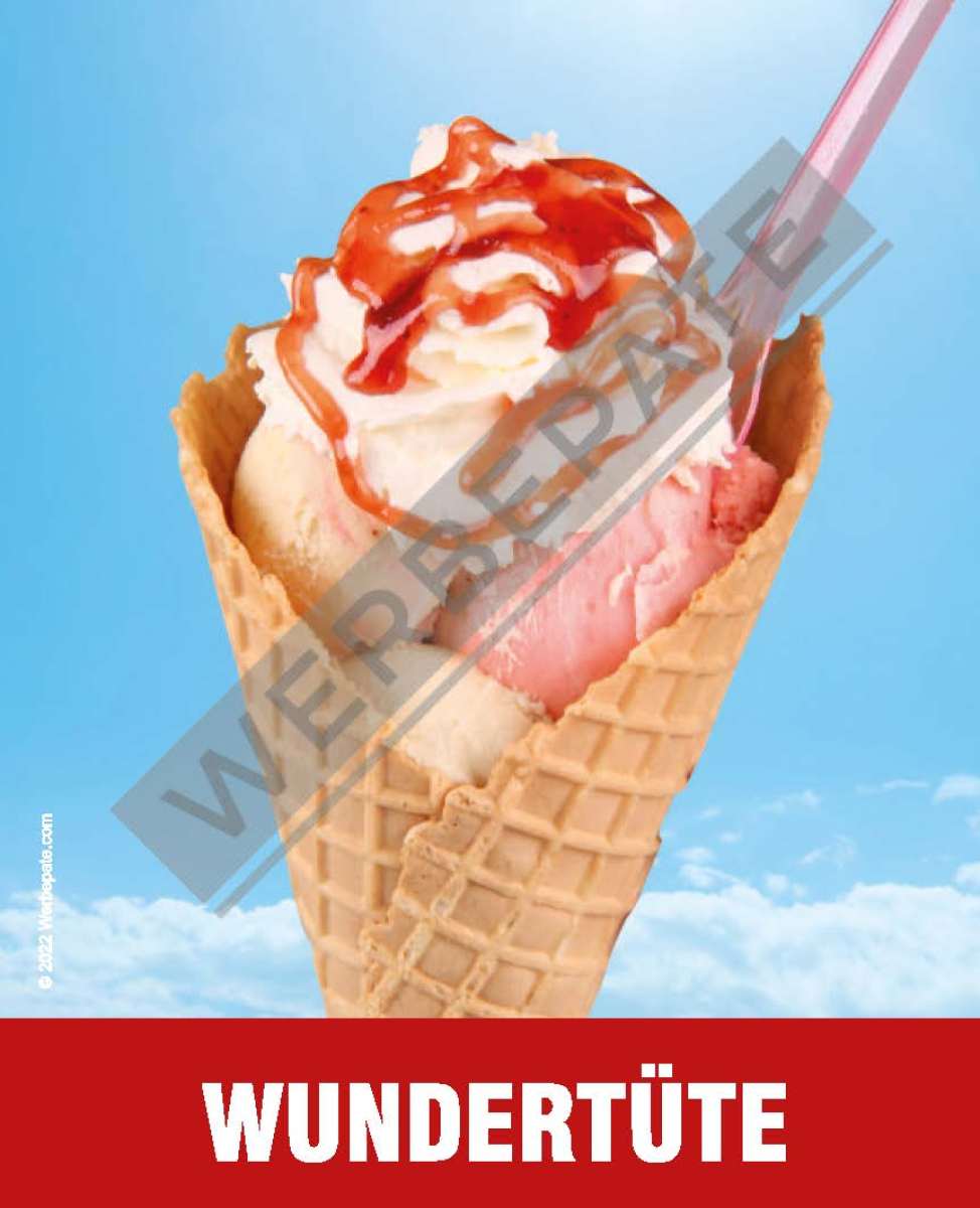 Produkt -Wundertüte Magnetschild