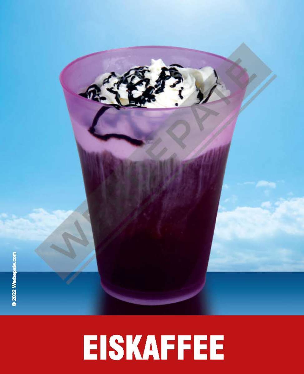Produkt -Eiskaffee Magnetschild