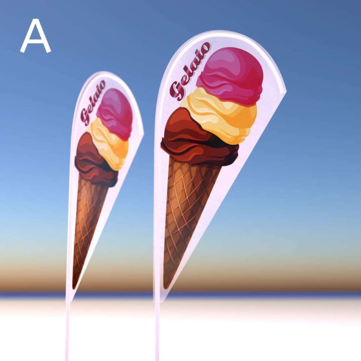 Produkt -Dropflag Eis