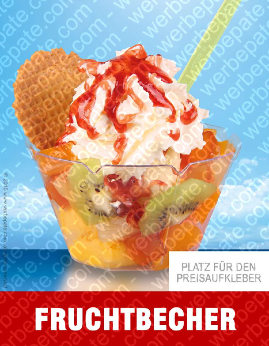 Produkt -Frucht Becher