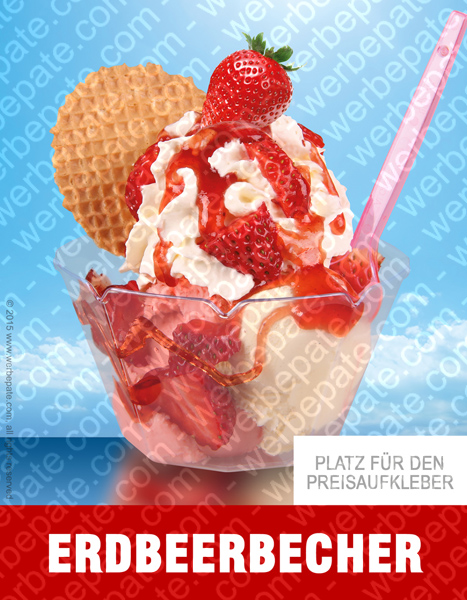 Produkt -Erdbeer Becher